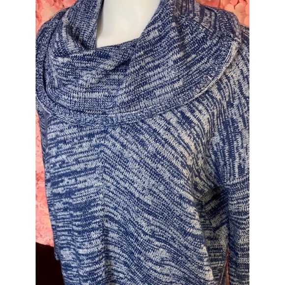 Express Blue Cowl Neck Sweater XS NWT - Picture 2 of 4